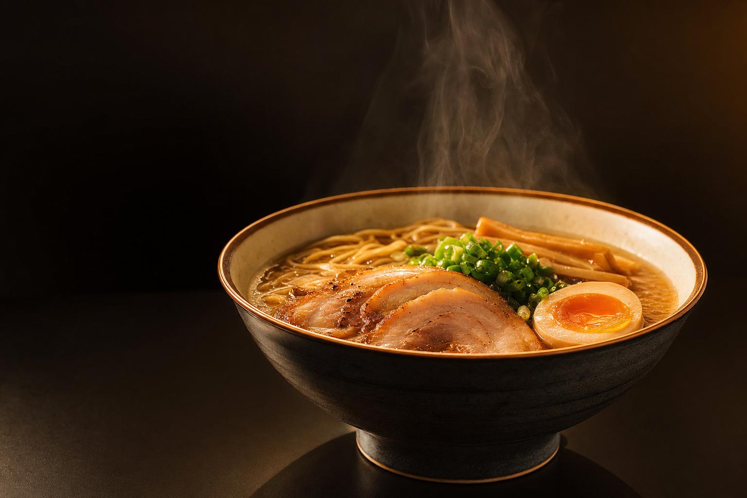 料理の魅力が伝わるように見せ方を整えたラーメン写真